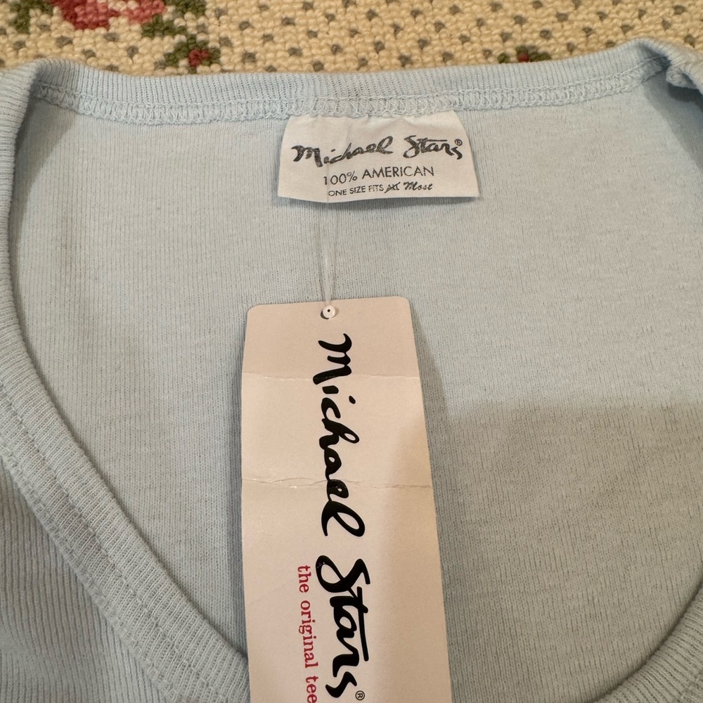 Michael Stars Light Blue TShirt. NWT - Picture 2 of 2